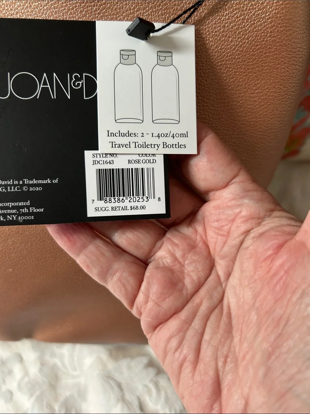 Joan & David blush pink